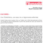 L'Humanité : Une tchétchène, une soeur et un légionnaire enfermés l'huminaté - chto