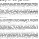 Dominique Frot : « liberté, égalité, soeurorité »