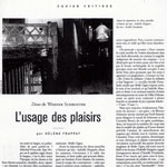 Cahiers du Cinéma : L'usage des plaisirs