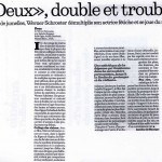 Libération : «Deux», double et trouble