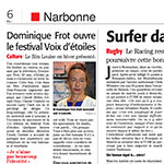 Propos recueillis par Nicolas Boussu pour L'Indépendant, paru dans le Midi Libre le 28 novembre 2016