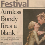 Phèdre - The Scotsman - Aimless Bondy fires a blank