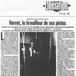 Libération : Verret le brouilleur de ses pistes dominique frot - Libération - Verret le brouilleur de ses pistes