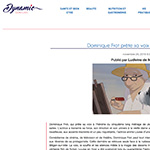 Extrait de l'article de Ludivine de Morlaix paru dans Dynamic Seniors, le 24 novembre 2016