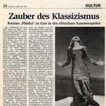 Munchen Merkur : Phèdre Munchen Merkur : Phèdre