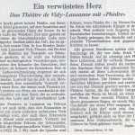 Neue Burcher Zeitung : Phèdre Neue Burcher Zeitung - Phèdre