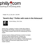 'Sarah's Key': Thriller with roots in the Holocaust