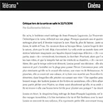Extrait de la critique de Guillemette Odicino paru dans Télérama.fr, le 23 novembre 2016